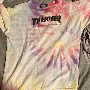 Originally white thrasher shirt